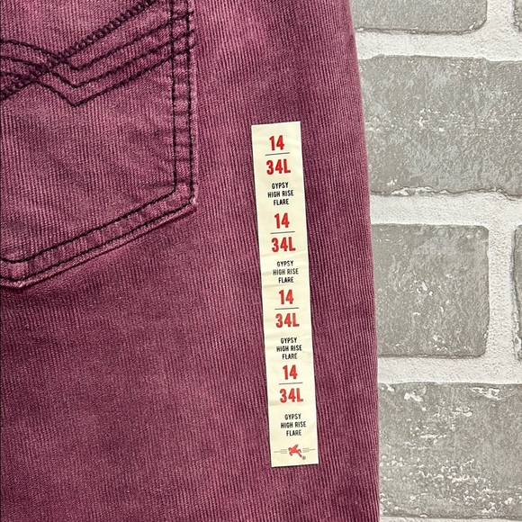 Idyllwind Mauve Velvet Boot Flare Pants - Picture 11 of 13